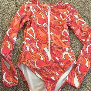 Colorful Rashguard Swimsuit